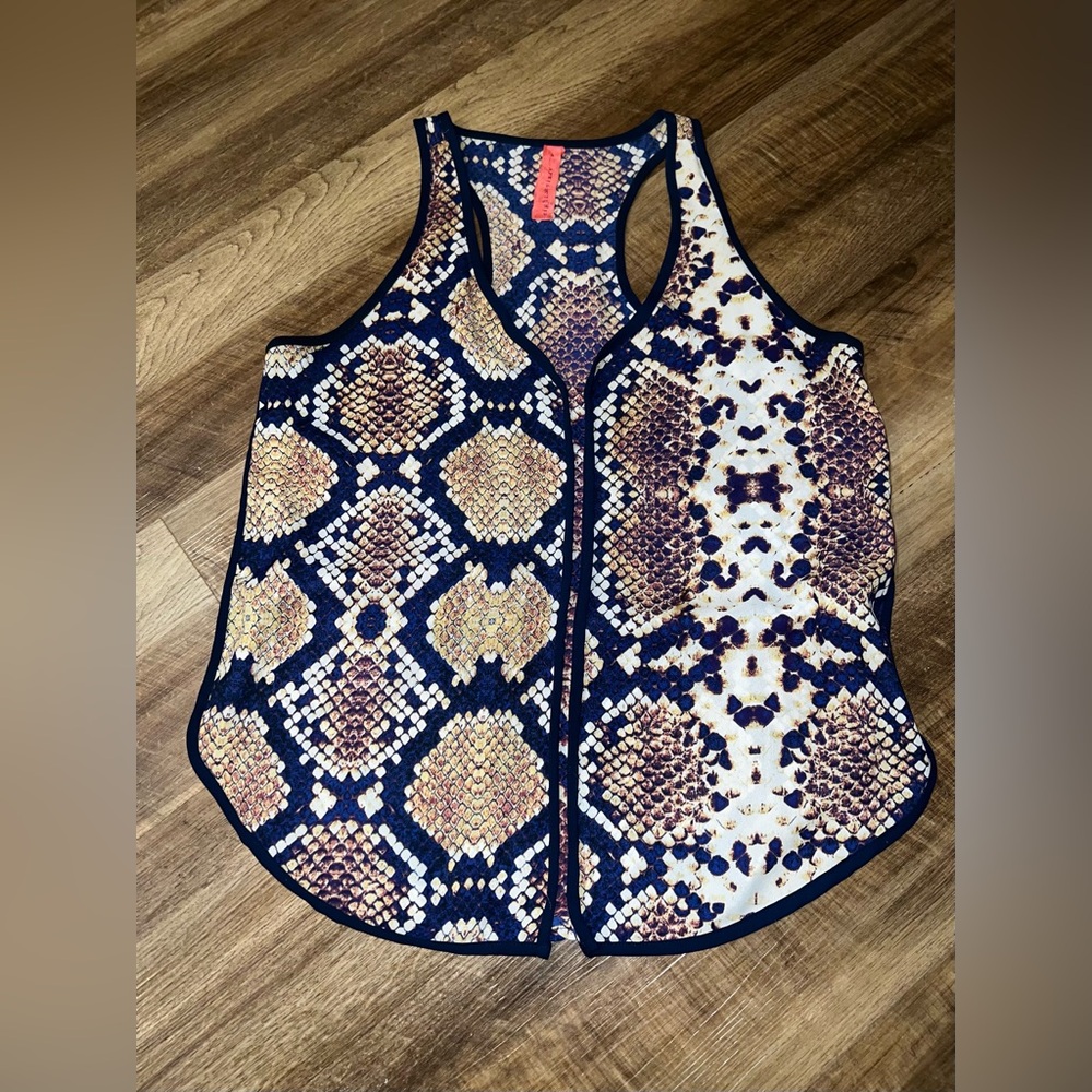 Eight Sixty Snake Print V-Neck Camisole